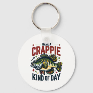 Chaveiro Tirinhas engraçadas de pesca de Crappie Humor Piad