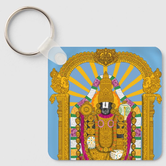 Chaveiro Tirupati Balaji Keychain for Daily Use (Frente)