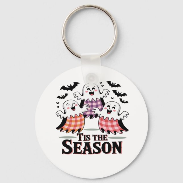 Chaveiro Tis The Season Checkered Halloween (Frente)