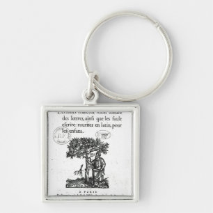 Chaveiro Titlepage do primeiro dicionário Francês-Latin