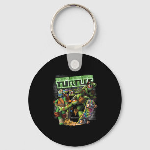 Chaveiro Tmnt Ninjas Neon Patinação no Skate
