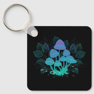 Chaveiro Toadstools em arbustos