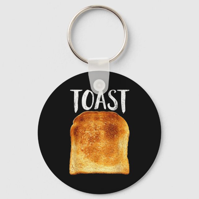 Chaveiro Toast Costume Halloween Funny Bread Lover Christma (Frente)