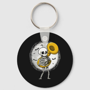 Chaveiro Tocando Banda de Halloween do Instrumento Tuba Sou