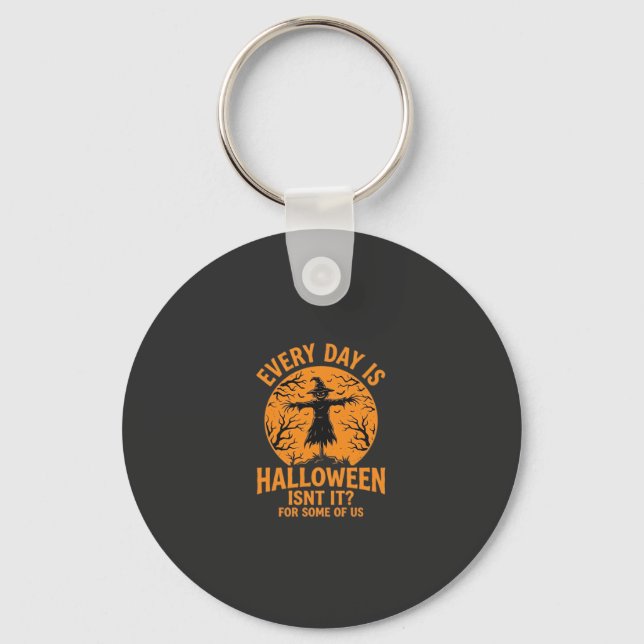Chaveiro Toda a Vida é um Espantalho de Halloween Feiticeir (Frente)