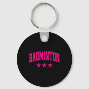 Chaveiro Todas as Estrelas Rosa Badminton Clic Retro Varsit