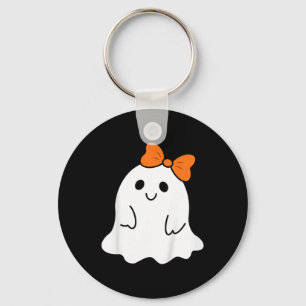 Chaveiro Toddler Halloween Fantasma Com Um Arco De Meninas