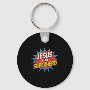 Chaveiro Toddler Jesus É Meu Super Herói Cristão Deus Filho