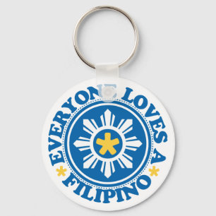 Chaveiro Todos ama um filipino - azul