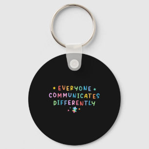 Chaveiro Todos Comunicam de Maneira Diferente Autismo Espec