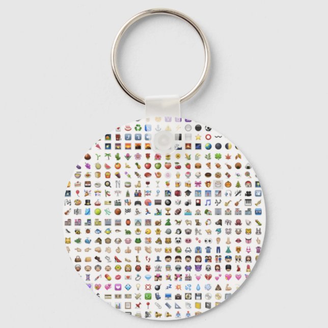 Chaveiro Todos os emojis iPhone / iOS (Frente)