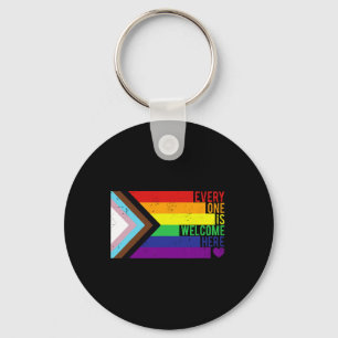 Chaveiro Todos São Bem-Vindos Ao Gay Trans Lgbtq Rainbow Pr