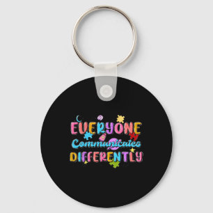 Chaveiro Todos se Comunicam de Maneira Diferente Autismo Ed
