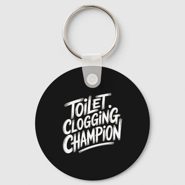 Chaveiro Toilet Clogging Chamon Graphic Toilet Clogging Cha (Frente)