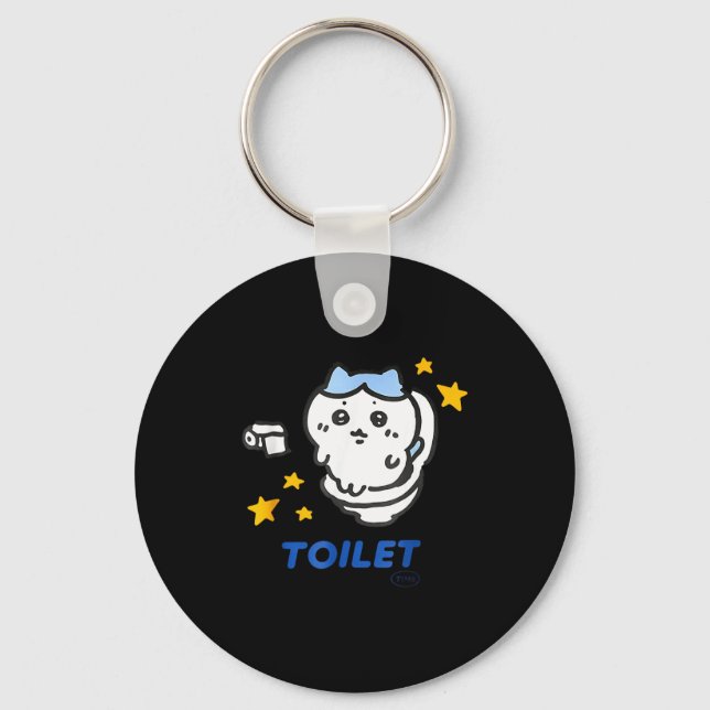 Chaveiro Toilet Time Chikawa Meme Funny Tee  (Frente)