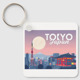 Chaveiro Tokyo Japan Pastel Design Viagem