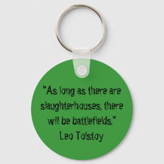 Chaveiro Tolstoy Vegetarian Quote