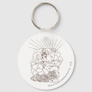 Chaveiro Tom e Jerry Outline