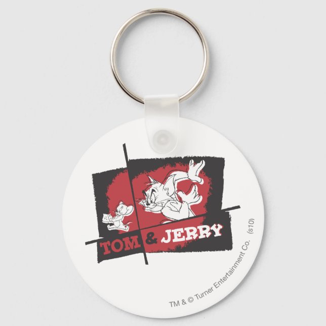 Chaveiro Tom e Jerry Red e Black (Frente)