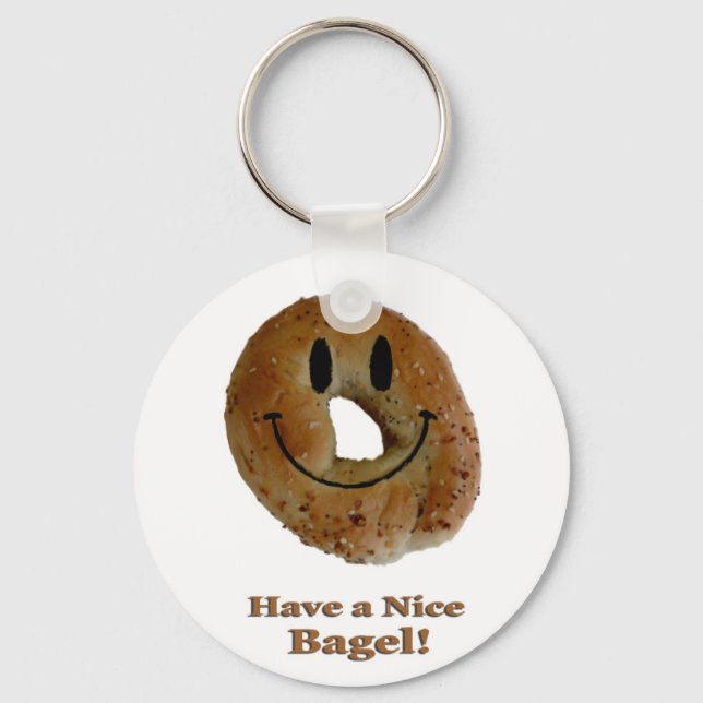 Chaveiro Tome um Bagel legal! (Frente)
