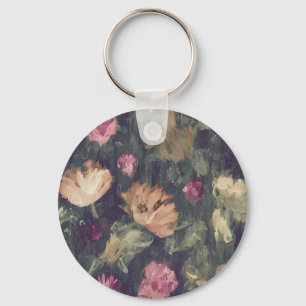 Chaveiro Tons abafados floral vintage 