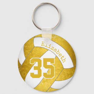 Chaveiro tons de ouro volei feminino personalizado