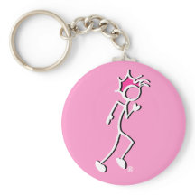 Tons rosa Stick-With-Sport Runner Stickman
