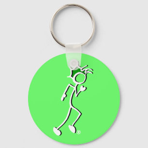 Chaveiro Tons verdes Stick-With-Sport Runner Stickman