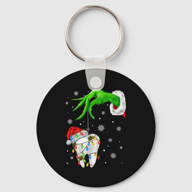 Chaveiro Tooth Dentist Dental Istant Teeth Xmas Christmas P (Frente)