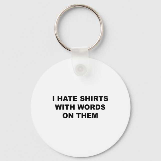 Chaveiro Topo Que Diz - Odeio-Nos Com Palavras Engraçadas N (Frente)