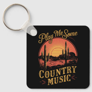 Chaveiro Toque-me alguma música country cowboy ocidental vi