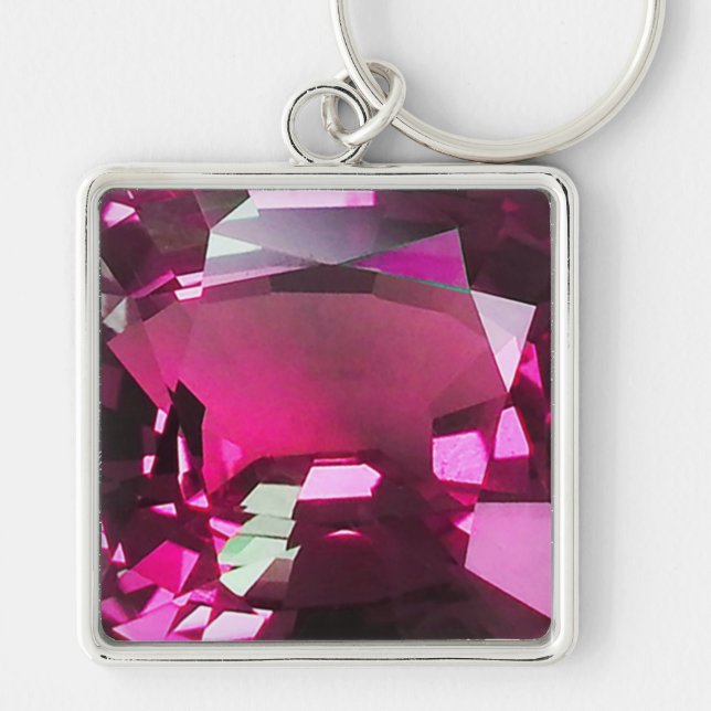 Chaveiro Tormaline Gemstone Pink (Frente)