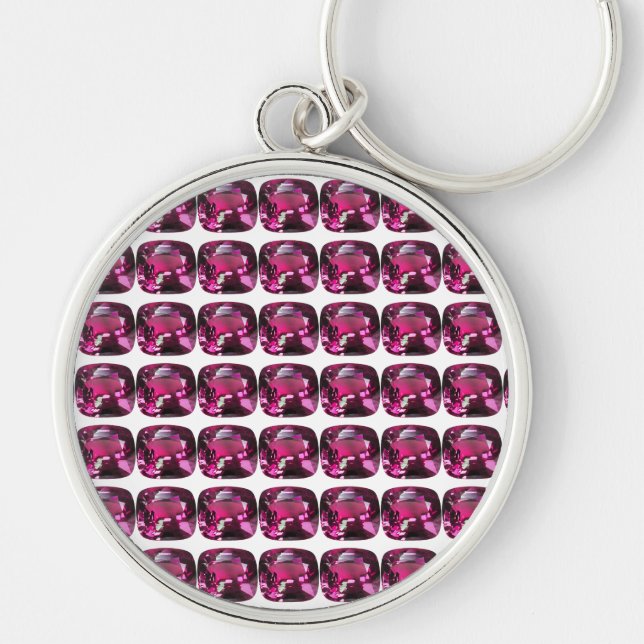 Chaveiro Tormaline Gemstone Pink (Frente)