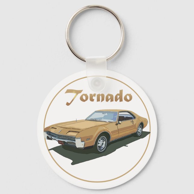 Chaveiro Tornado Dourado (Frente)