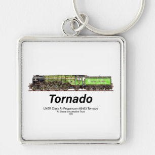 Chaveiro Tornado Vintage Comboio a Vapor Comboio Inglês Loc