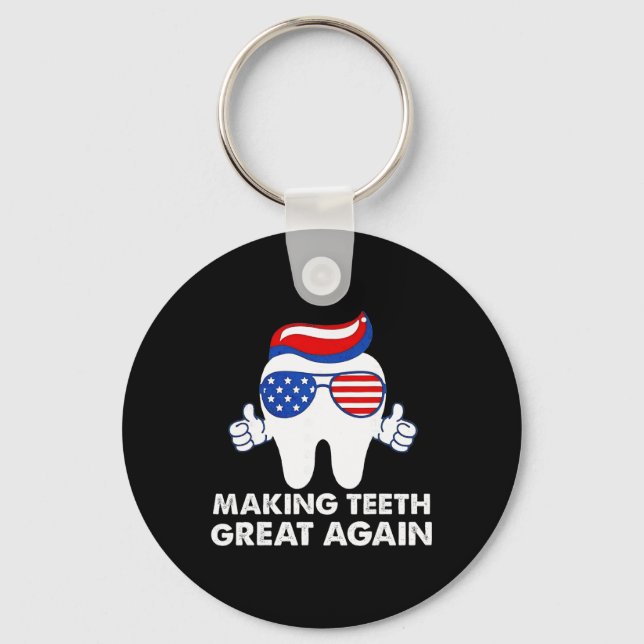 Chaveiro Tornando os Dentes Ótimos Novamente Dentes Diverti (Frente)