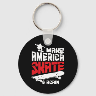 Chaveiro Torne a América Skate Novamente Skateboard Skate