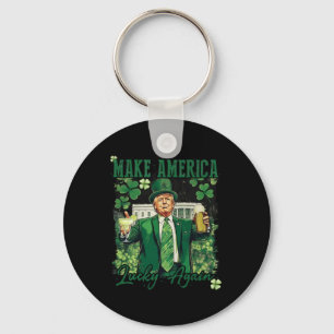 Chaveiro Torne A América Sortuda Novamente Engraçada Trump 