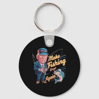 Chaveiro Torne a Pesca Grande Novamente Trump Humor Pescado
