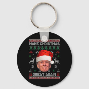 Chaveiro Torne o Natal Grande Novamente Camiseta Feia Engra