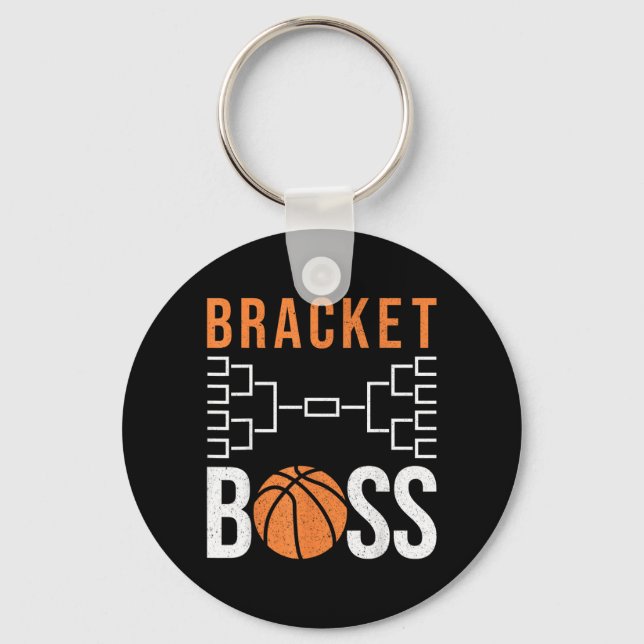 Chaveiro Torneio de Basquete Universitário Divertido Brac B (Frente)