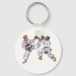 Chaveiro torneio de caratê de pintura aquosa