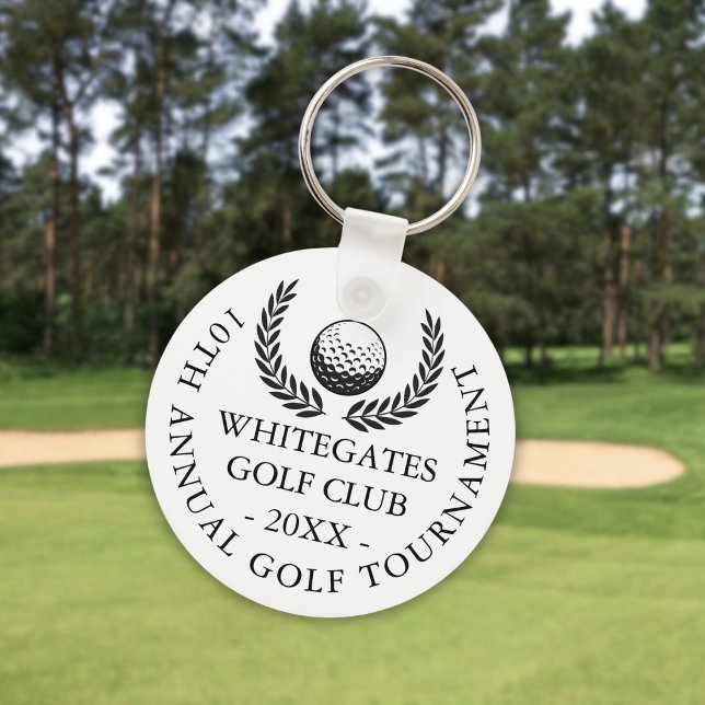 Chaveiro Torneio de Golfe com Clube Clássico Personalizado (Custom Classic Golf Club Tournament Keychain)
