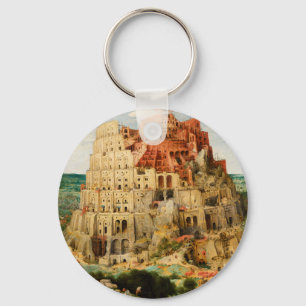 Chaveiro Torre de Babel por Peter Bruegel, o Velho