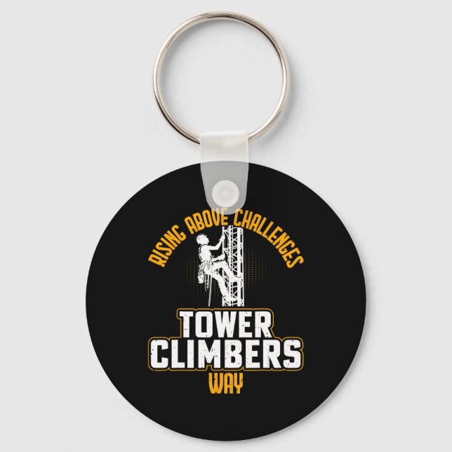 Chaveiro Torre de Escalada Inteligente e Bonita - Climber d (Frente)