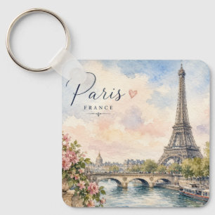 Chaveiro Torre Eiffel Paris França rio Sena 