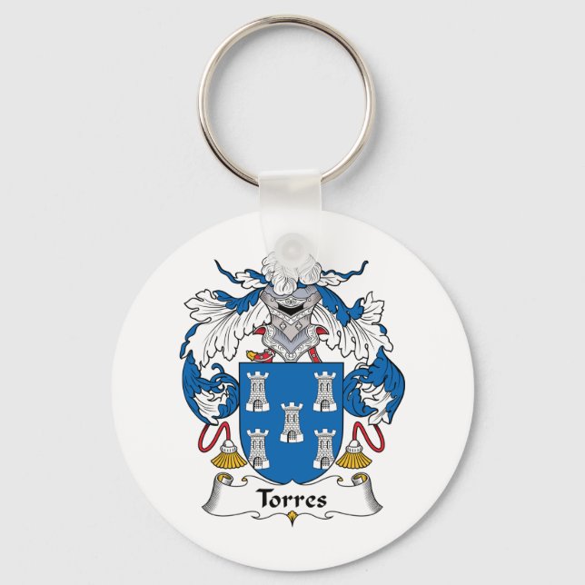 Chaveiro Torres Family Crest (Frente)