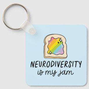 Chaveiro Tostada Arcoíris Sou Neurodiversidade