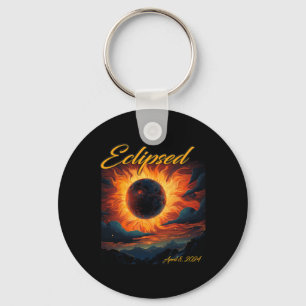 Chaveiro Total 2024 Eclipse Solar Totalidade Sun Moon