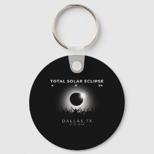 Chaveiro Total de Eclipse Solar Totality Dallas Texas Wat 2